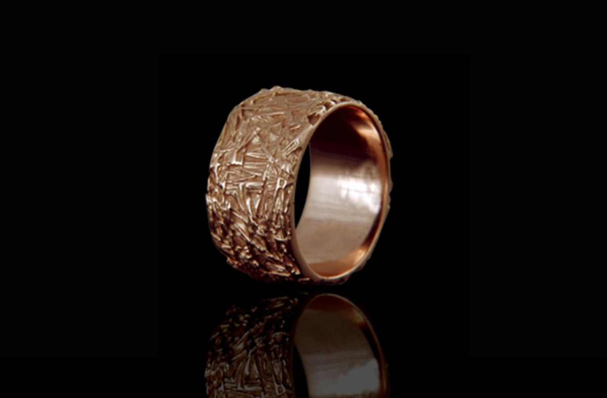 טבעת נישואים בזהב אדום 14K